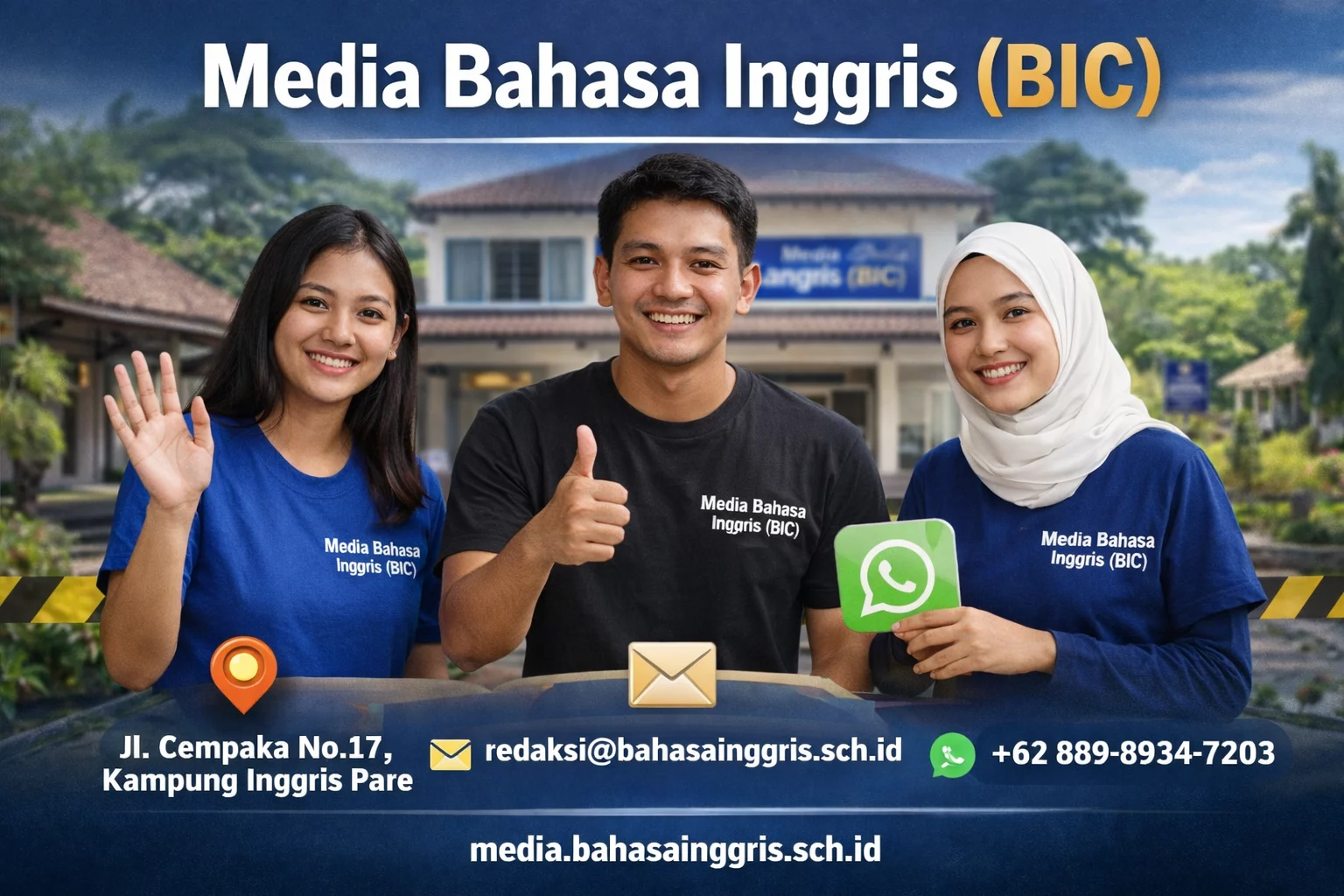 Gambar Ubungi Ami Edia Ahasa Nggris | Bahasa Inggris Center (Bic) Hubungi Kami Media Bahasa Inggris Bic
