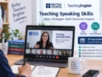 Webinar Teaching Speaking Skills British Council 2026 Ilustrasi peserta mengikuti webinar Teaching Speaking Skills tentang AI dan komunikasi bahasa Inggris